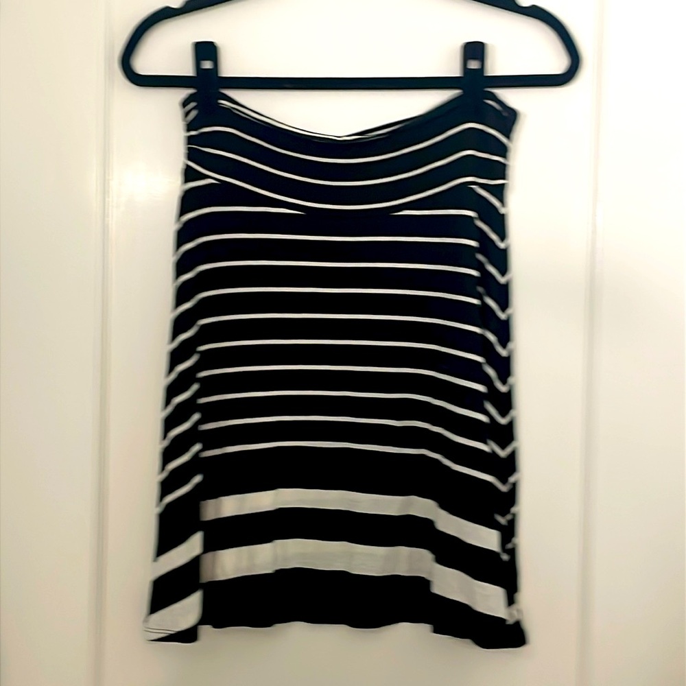 Black striped skirt